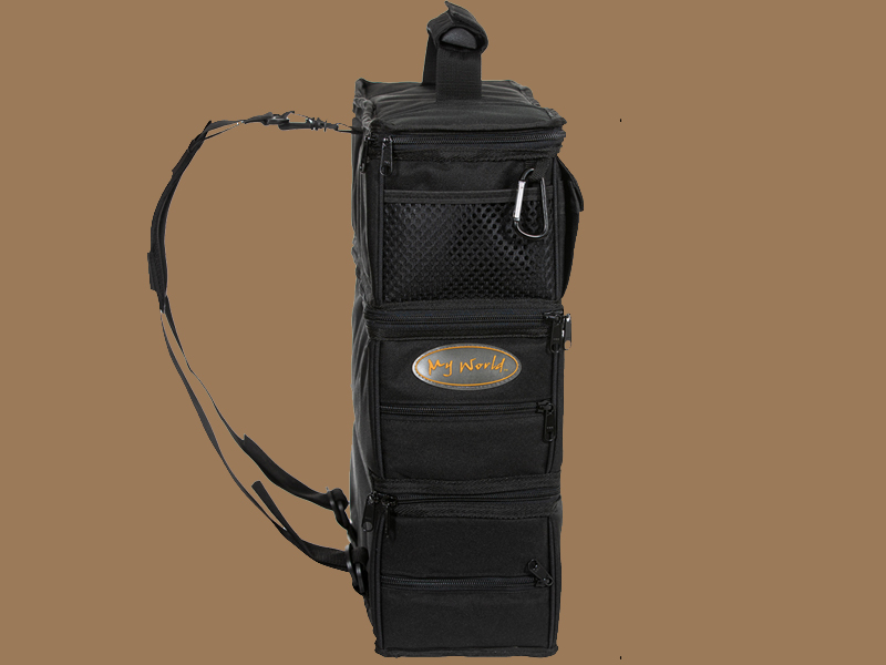 image of backpack front side view